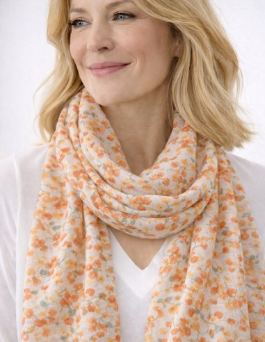 Foulard fleuri mode femme printemps/été