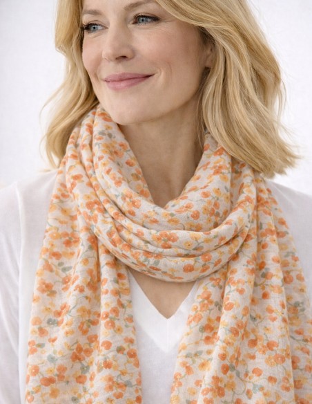 Foulard fleuri mode femme printemps/été