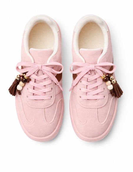 zoom baskets femme finition et matière de qualité