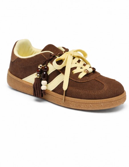 Baskets Femme Tendance Rose ou Marron – Sneakers Chic avec Bijou – Confort & Style – Du 36 au 41