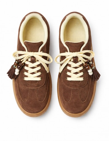 Baskets Femme Tendance Rose ou Marron...