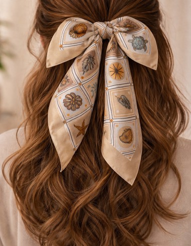 Foulard Carré Effet Soie Femme...