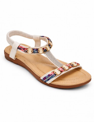 sandales grande pointure femme confort élastique tendance