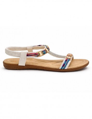 sandales femme blanches tendance pas cher en grande pointure