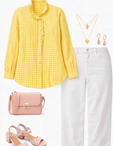 Chemisier Femme Grande Taille Vichy à...