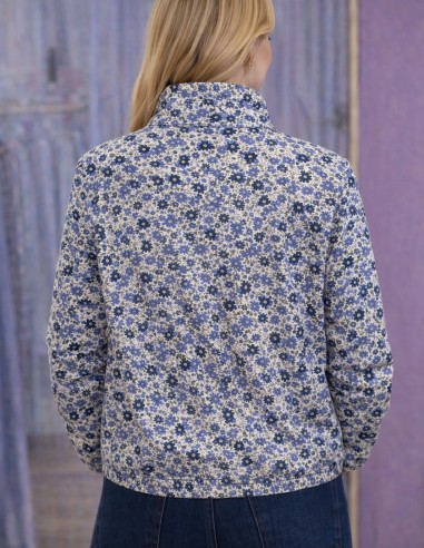 Veste Femme Fleurie Liberty Zippée...