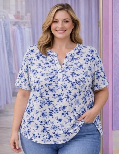 Blouse Femme Grande Taille...