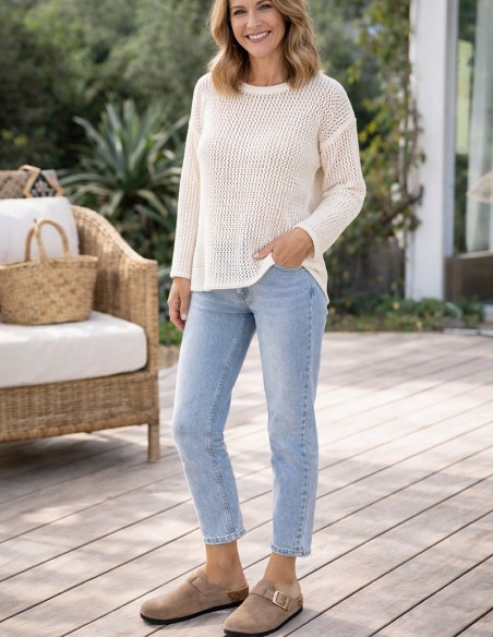 Sabots Femme Confort Anatomique en Suédine – Mules Semelle Liège Antidérapante, Chaussures Légères Intérieur Extérieur