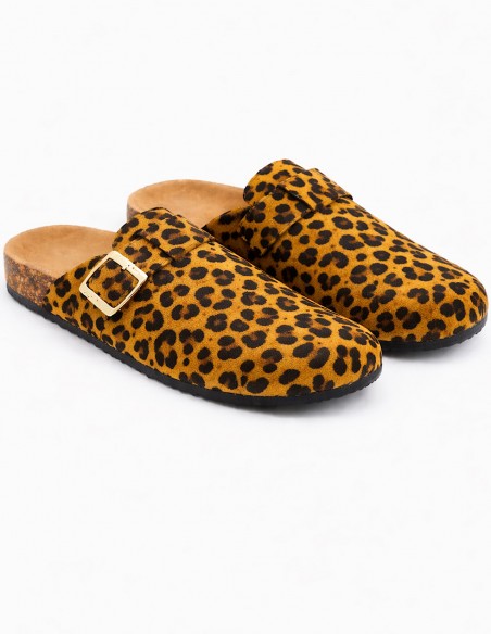 Sabots Femme Confort Anatomique en Suédine – Mules Semelle Liège Antidérapante, Chaussures Légères Intérieur Extérieur