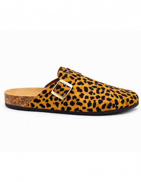 Sabots Femme Confort Anatomique en Suédine – Mules Semelle Liège Antidérapante, Chaussures Légères Intérieur Extérieur