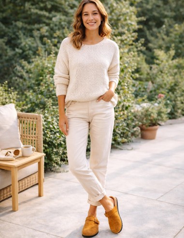 sabot extérieur intérieur femme confortable