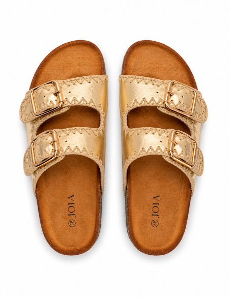 sandales confortable chic été mules a boucles effet bohème confortables