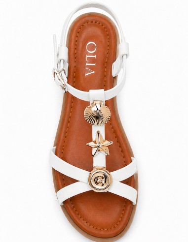 Sandales Femme Plates Camel ou...