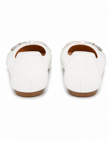 Ballerines femme semelle cuir noir,...