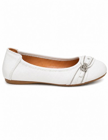 Ballerines femme semelle cuir noir,...
