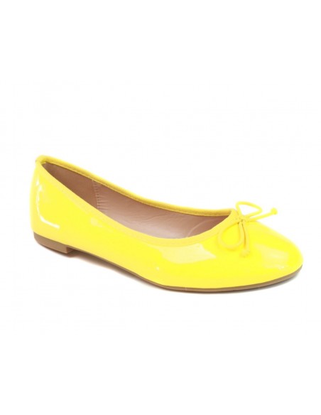 Ballerines vernies jaunes