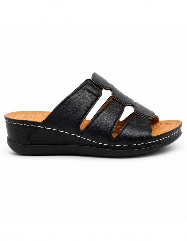 sandales femme confort mules orthopédique noir pied sensible légèreté au quotidien