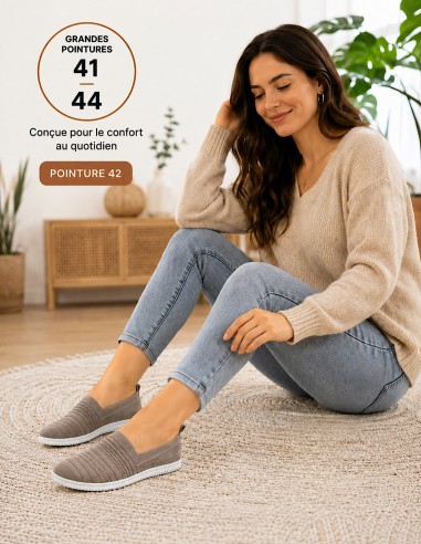 Baskets Confort Femme Grande Pointure...