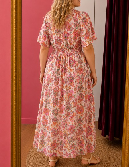 robe longue bohème femme colorée look tendance