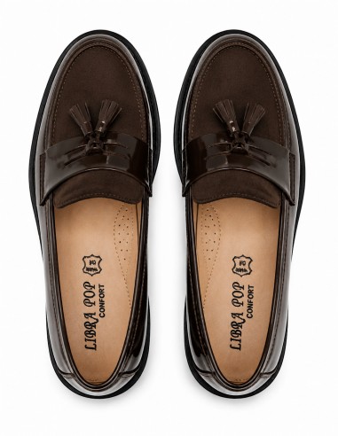 Mocassins vernis femme semelle...