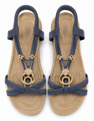 sandales femme confort été bride élastique semelle pied sensible du 36 au 41