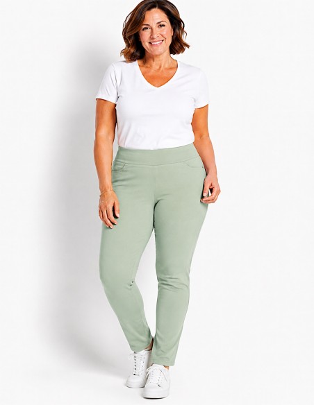 Jegging femme Grande Taille Stretch 42 au 52 - Pantalon slim stretch confort taille haute galbant