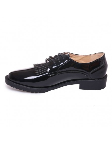 derbies bleu vernis