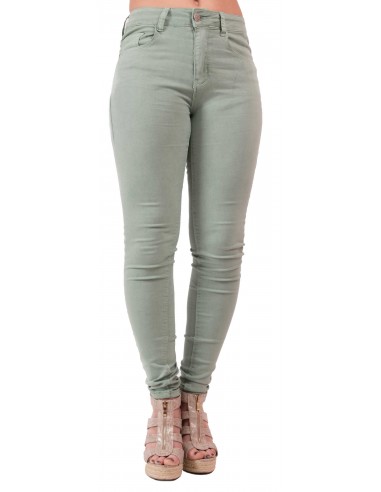 Jean skinny vert clair femme taille haute type jean skinny stretch