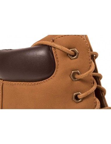 Boots femme rangers à talon épais camel ou noir