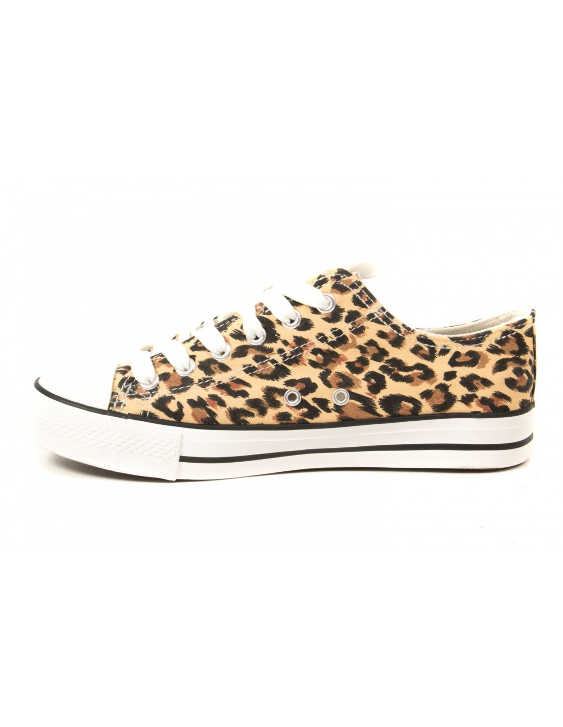 Léopard Femme En Primtex Toile Baskets qn4XHwYq