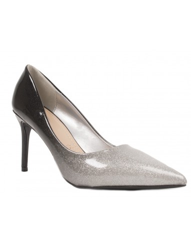Escarpins pailleté dégradé effet verni avec bout pointu et talon 8cm Escarpins pailleté dégradé effet verni avec bout pointu et talon 8cm