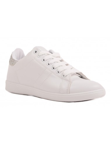 basket femme paillette argent