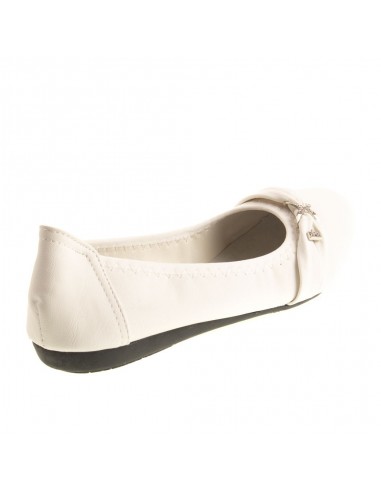 Ballerines noires souples semelle intérieure cuir & boucle décorative argentée strass