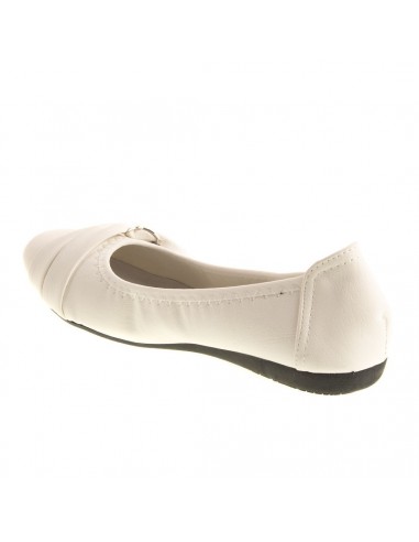 Ballerines noires souples semelle intérieure cuir & boucle décorative argentée strass