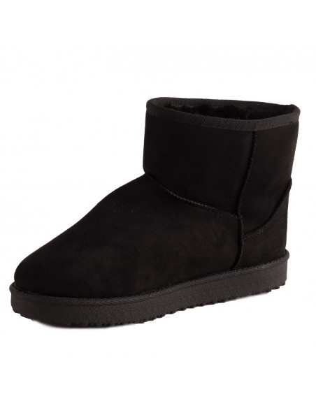 Bottes fourrées femme basse forme boots fourrure synthétique