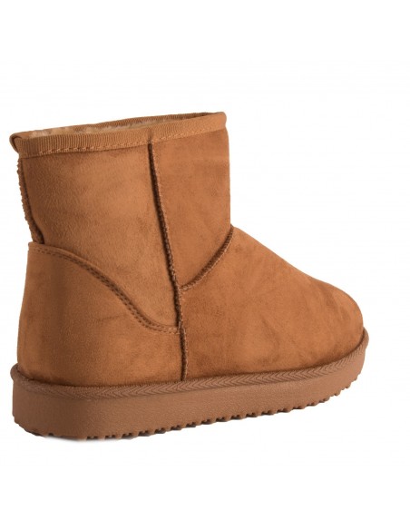 Bottes fourrées femme basse forme boots fourrure synthétique