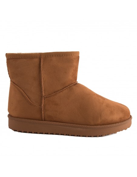 Bottes fourrées femme basse forme boots fourrure synthétique